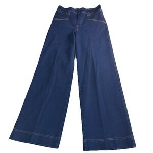 Bagatelle Collection Jeans Women 30 Blue Wide Leg Pocket High Rise Boho Retro
